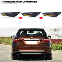Cargar imagen en el visor de la galería, inginuity time Nike LED Tail Lights for Toyota Camry 2018-2024 Rear Lamps Start Up Animation DRL Brake Turn Signal Assembly
