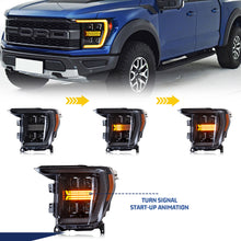 Cargar imagen en el visor de la galería, inginuity time LED Sequential Headlights For Ford F-150 F150 2021 2022 2023 Yellow DRL Front Lamps Start-up Animation Assembly