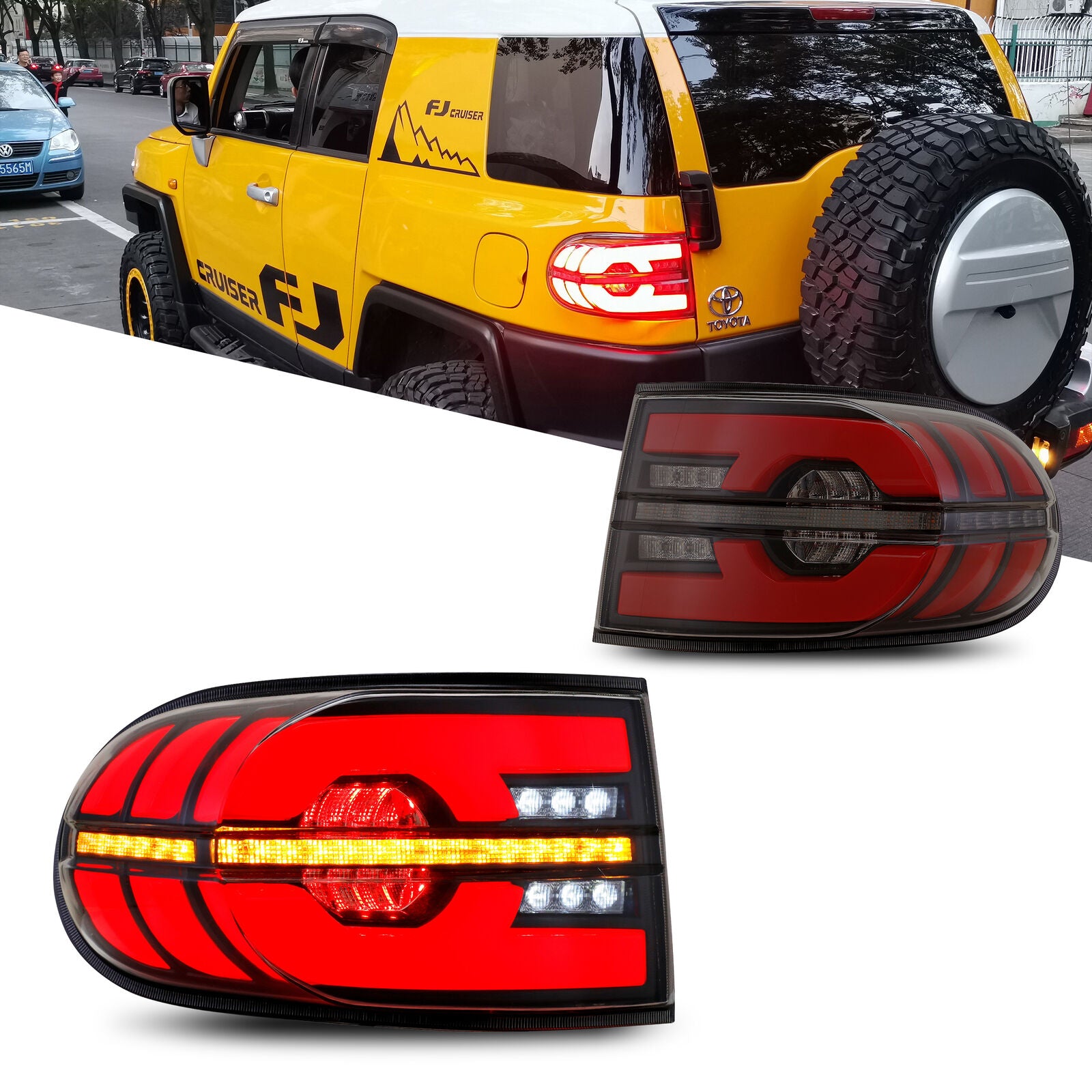 inginuity time LED Tail Lights for Toyota FJ Cruiser 20072014 Startu Inginuity Time
