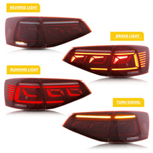 Load image into Gallery viewer, inginuity time LED Tail Lights for VW Volkswagen Jetta 2015 2016 2017 2018 Start Up Animation Sequential Indicator Rear Lamp Assembly