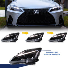 Load image into Gallery viewer, inginuity time LED RGB Headlights for Lexus IS250 IS350 2006-2012 Animation Front Lamps