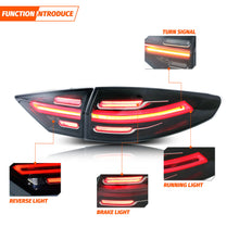 Load image into Gallery viewer, inginuity time LED Porsche Tail Lights for Ford Fusion 2013-2020 Rear Lamps Start Up Animation Assembly