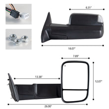 Load image into Gallery viewer, inginuity time Towing Mirror For Dodge Ram 2009-2012 ram 1500 2500 3500 Super Duty Power Heated