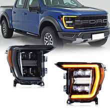 Cargar imagen en el visor de la galería, inginuity time LED Sequential Headlights For Ford F-150 F150 2021 2022 2023 Yellow DRL Front Lamps Start-up Animation Assembly