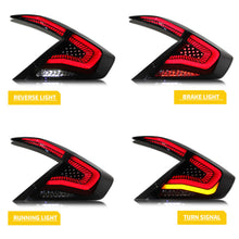 Load image into Gallery viewer, inginuity time LED Tail Lights for Honda Civic 10Th Gen 2016-2021 DRL Start Up Animation Rear Lamp Assembly