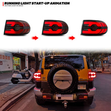 Load image into Gallery viewer, inginuity time LED Tail Lights for Toyota FJ Cruiser 2007-2014 Start-up Animation DRL Sequential Indicator Rear Lamp Assembly