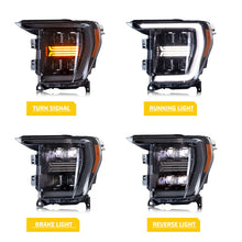 Cargar imagen en el visor de la galería, inginuity time Sequential Headlights For Ford F-150 F150 2021 2022 2023 XLT White DRL Front Lamps Start-up Animation Assembly