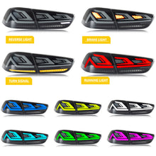 Load image into Gallery viewer, inginuity time LED RGB Tail Lights for Mitsubishi Lancer 2008-2023 EVO X Start-up Animation Sequential Indicator Bluetooth APP Control Rear Lamps Assembly