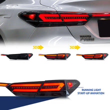 Cargar imagen en el visor de la galería, inginuity time LED Audi Tail Lights & Trunk Lamp for Toyota 8th GEN Camry 2018-2023 SE LE TRD Start-up Animation Sequential Indicator Rear Lamps