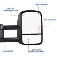 Load image into Gallery viewer, inginuity time Towing Mirror For 2003-2006 Chevrolet Silverado 2003-2006 GMC Serria Power Heated