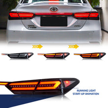 Cargar imagen en el visor de la galería, inginuity time LED Audi Tail Lights & Trunk Lamp for Toyota 8th GEN Camry 2018-2023 SE LE TRD Start-up Animation Sequential Indicator Rear Lamps