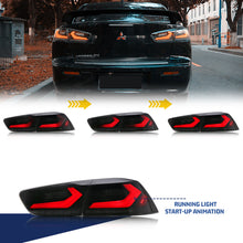Load image into Gallery viewer, inginuity time LED Corvette Tail Lights for Mitsubishi Lancer 2008-2023 EVO X Rear Lamps Switchback assembly