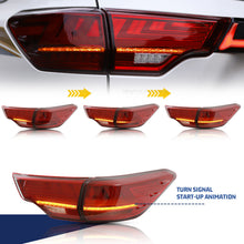 Cargar imagen en el visor de la galería, inginuity time LED Lexus Tail Lights for Toyota Highlander 2014-2018 Start up Animation Sequential Indicator Rear Lamps Assembly