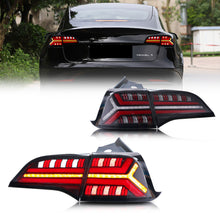 Cargar imagen en el visor de la galería, inginuity time LED Fishbone Sequential Tail Lights for Tesla Model 3 Model Y 2017-2022 Start Up Animation Rear Lamps