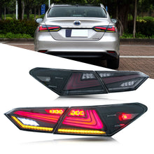 Cargar imagen en el visor de la galería, inginuity time Nike LED Tail Lights for Toyota Camry 2018-2024 Rear Lamps Start Up Animation DRL Brake Turn Signal Assembly