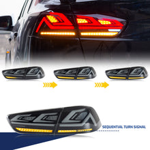 Load image into Gallery viewer, inginuity time LED RGB Tail Lights for Mitsubishi Lancer 2008-2023 EVO X Start-up Animation Sequential Indicator Bluetooth APP Control Rear Lamps Assembly