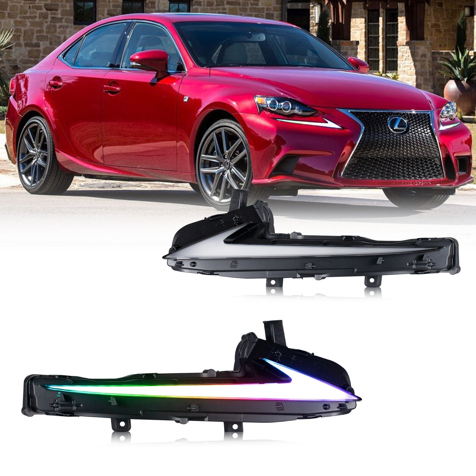inginuity time RGB LED Dazzel Daytime Running Light for Lexus