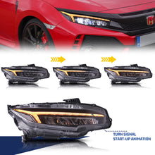 Load image into Gallery viewer, inginuity time LED Headlights for 2016-2021 Honda Civic 10TH Gen Sedan Coupe Hatchback Type R Start Up Animation Sequential Turn Signal Accessary