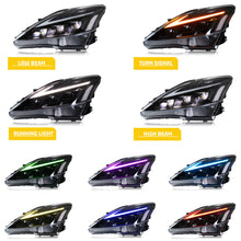 Load image into Gallery viewer, inginuity time LED RGB Headlights for Lexus IS250 IS350 2006-2012 Animation Front Lamps