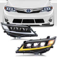 Load image into Gallery viewer, inginuity time LED Lexus Triple Beams Headlights for Toyota Camry 2012 2013 2014 Start-up Animation Sequential Indicator Front Lamps Assembly
