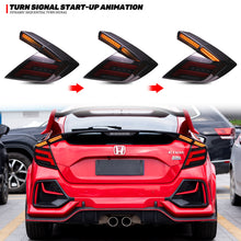 Load image into Gallery viewer, inginuity time LED Tail Lights for Honda Civic 10Th Gen 2016-2021 Type R Hatchback DRL Start Up Animation Rear Lamp Assembly
