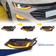 Load image into Gallery viewer, inginuity time LED Headlights for Chevrolet Malibu 2019-2023 Start-up Animation Sequential Indicator Front Lamps