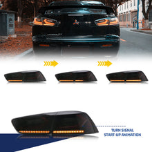 Load image into Gallery viewer, inginuity time LED Corvette Tail Lights for Mitsubishi Lancer 2008-2023 EVO X Rear Lamps Switchback assembly