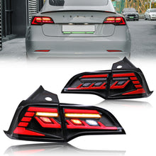 Load image into Gallery viewer, inginuity time LED Tail Lights for Tesla Model 3 Model Y 2017 2018 2019 2020 2021 2022 Start Up Animation Sequential Rear Lamps