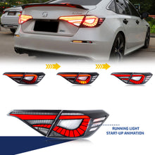 Load image into Gallery viewer, inginuity time LED Tail Lights for Honda Civic 2022-2026 11Th GEN Sedan Rear Lamps With Start-up Animation Sequential Signal Taillights Accessary