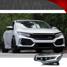 Load image into Gallery viewer, inginuity time LED 4 beams Headlights for 2016-2021 Honda Civic 10TH Gen Sedan Coupe Hatchback Type R Start up Animation Sequential Indicator Front Lamps Assembly