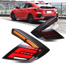 Load image into Gallery viewer, inginuity time LED Tail Lights for Honda Civic 10Th Gen 2016-2021 Type R Hatchback DRL Start Up Animation Rear Lamp Assembly