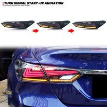 Cargar imagen en el visor de la galería, inginuity time Nike LED Tail Lights for Toyota Camry 2018-2024 Rear Lamps Start Up Animation DRL Brake Turn Signal Assembly