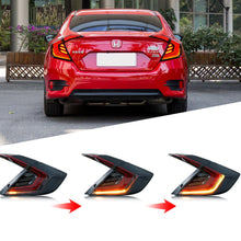 Load image into Gallery viewer, inginuity time LED Tail Lights for Honda Civic 10Th Gen 2016-2021 DRL Start Up Animation Rear Lamp Assembly