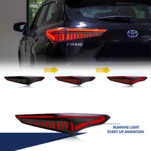 Load image into Gallery viewer, inginuity time Audi LED Tail Lights for Toyota Highlander 2021 2022 2023 Start-up Animation Sequential Indicator Rear Lamps Assembly