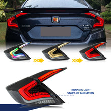 Load image into Gallery viewer, inginuity time LED RGB Tail Lights for Honda Civic 2016-2021 Sedan Start-up Animation Sequential Rear Lamps