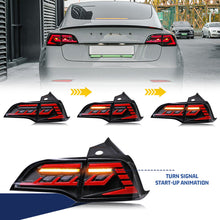 Load image into Gallery viewer, inginuity time LED Tail Lights for Tesla Model 3 Model Y 2017 2018 2019 2020 2021 2022 Start Up Animation Sequential Rear Lamps