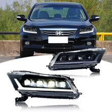 Load image into Gallery viewer, inginuity time LED Headlights for Honda Accord 8TH GEN 2008-2012 Sequential Front Lamps Start Up Animation Sequential Turn Signal Accessary