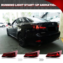 Load image into Gallery viewer, iniginuity time LED Tail Lights for Lexus IS250 IS350 ISF 2006-2013 Sequential Start Up Animation Rear Lamp
