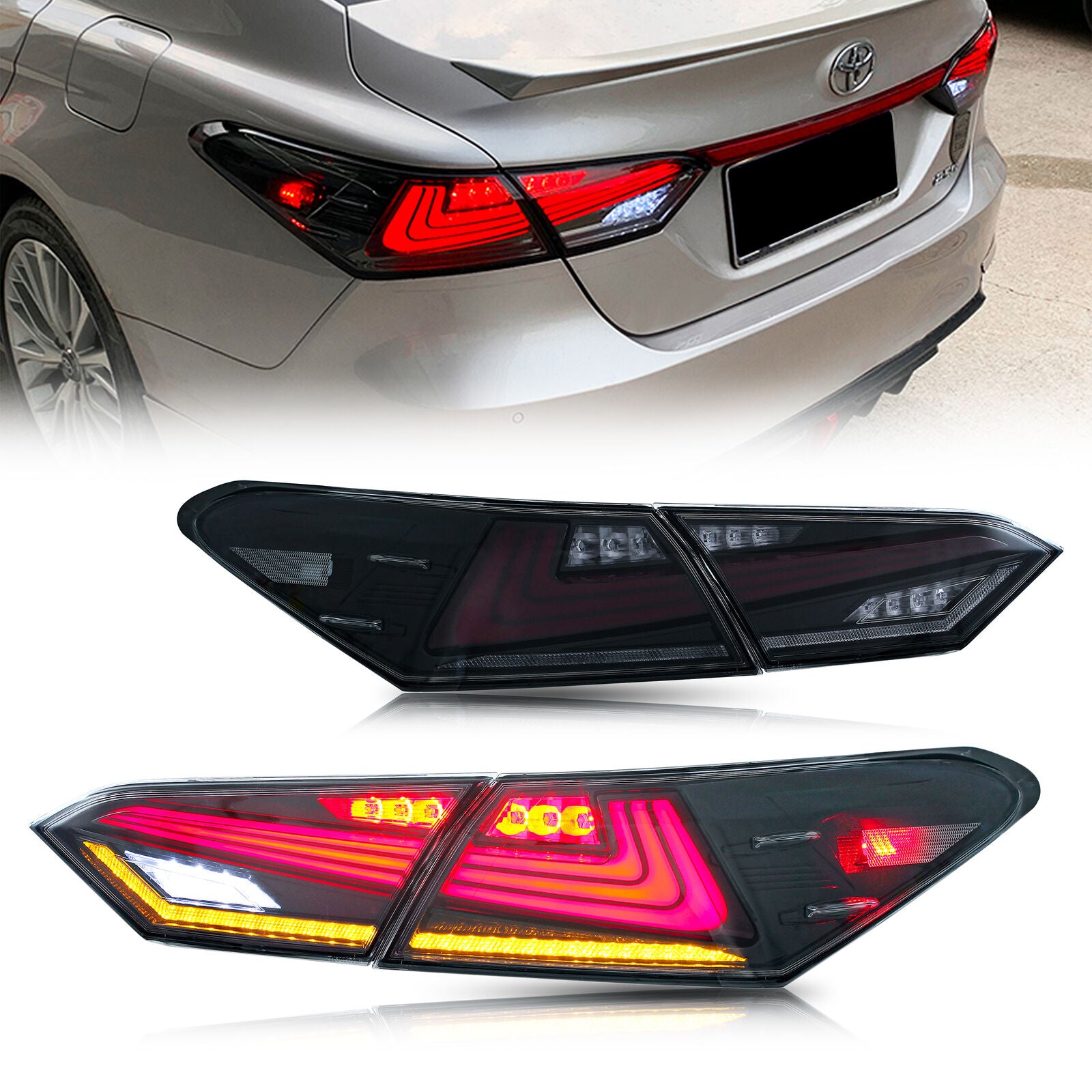 inginuity time Nike LED Tail Lights for Toyota Camry 2018 2019
