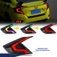 Load image into Gallery viewer, inginuity time LED RGB Tail Lights for Honda Civic 2016-2021 Sedan Start-up Animation Sequential Rear Lamps