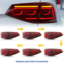 Load image into Gallery viewer, inginuity time LED Tail Lights for VW Volkswagen Jetta 2015 2016 2017 2018 Start Up Animation Sequential Indicator Rear Lamp Assembly