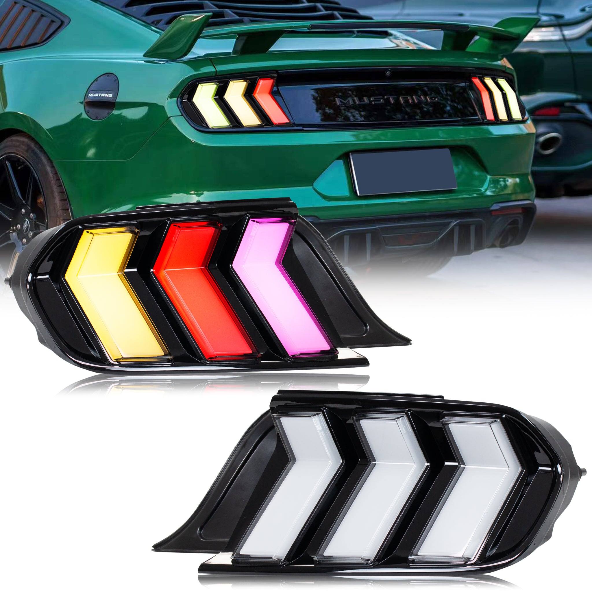 inginuity time LED 2023+ Tail Lights for Ford Mustang 2015-2022 