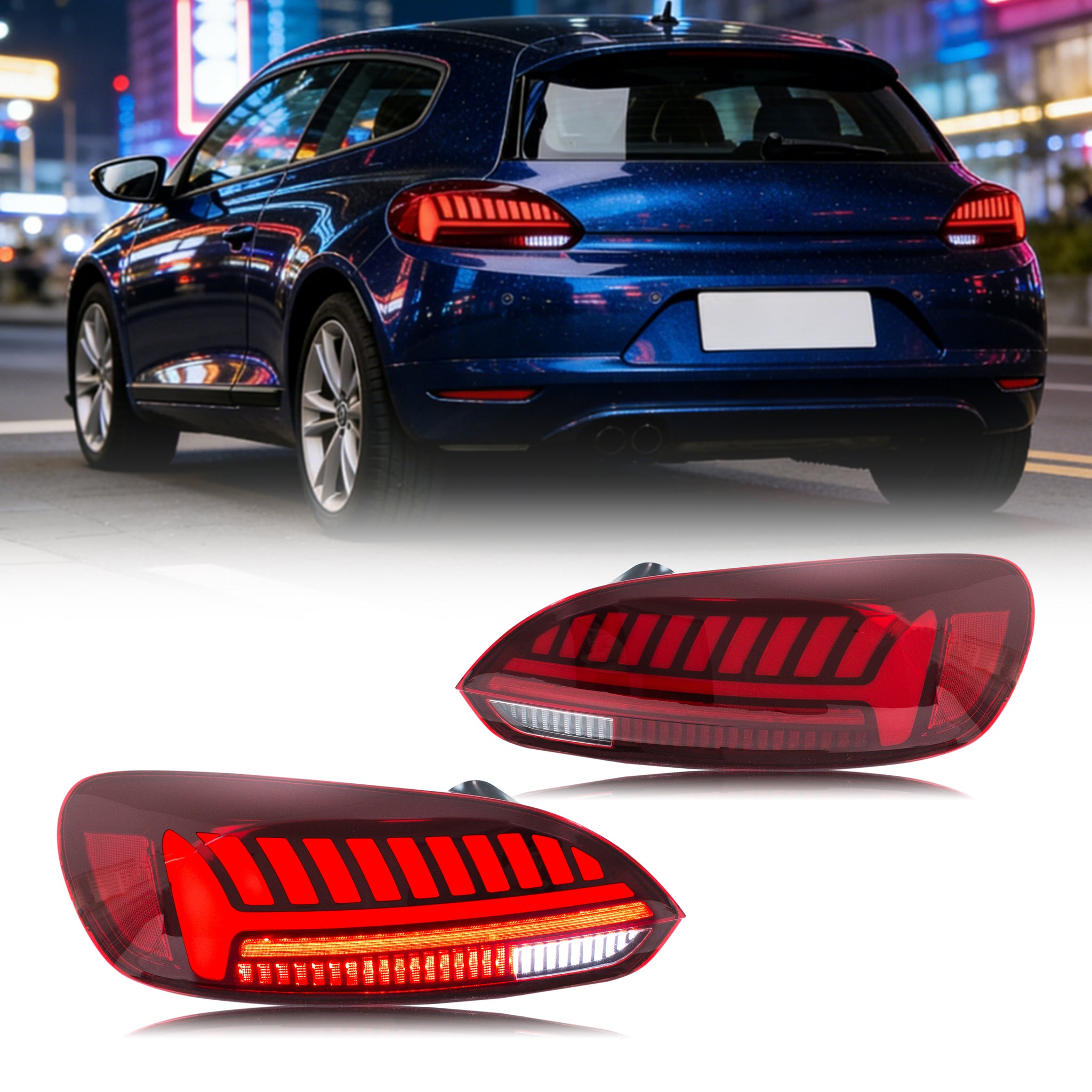 D-Lumina Sequential LED Dynamisch Zijspiegelsignaal Compatibel met VW P-assat Variant ALLTRACK CC Sciro-cco Kever Cabriolet EOS Je-tta IV met gaten, 2 stuks
