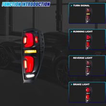 Load image into Gallery viewer, inginuity time LED Tail Lights for Chevy Chevrolet Colorado GMC Canyon 2004-2012 Start-up Animation Sequential Turn Signal Rear Lamps Assembly
