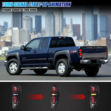 Load image into Gallery viewer, inginuity time LED Tail Lights for Chevy Chevrolet Colorado GMC Canyon 2004-2012 Start-up Animation Sequential Turn Signal Rear Lamps Assembly
