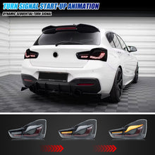 Load image into Gallery viewer, inginuity time LED GTS Tail Lights for BMW F20 F21 1-Series 2015-2019 Hatchback Start-up Animation Sequential Turn Signal Smoked Rear Lamps Assembly
