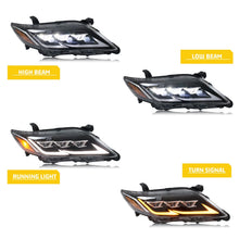 Load image into Gallery viewer, inginuity time LED Lexus Headlights for Toyota Camry 2010 2011 SE LE XLE Projector Sequential Turn Signal Start-up Animation Front Lamps Assembly
