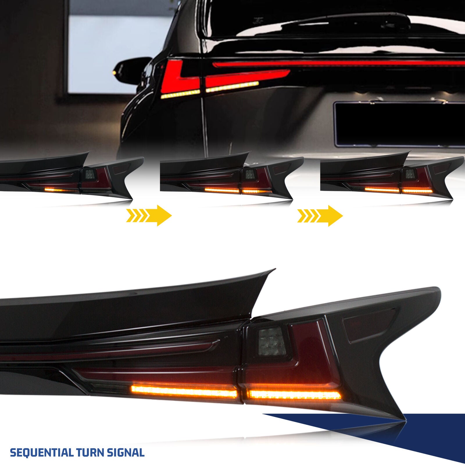 inginuity time LED Tail Lights Trunk Lamp for Lexus NX300 NX300h