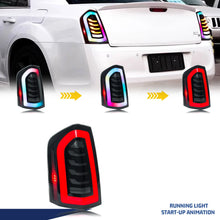 Load image into Gallery viewer, inginuity time LED RGB Tail Lights for Chrysler 300 300C 300S 2011-2014 Color Change APP Control Start-up Animation Sequential Turn Signal Rear Lamps Assembly
