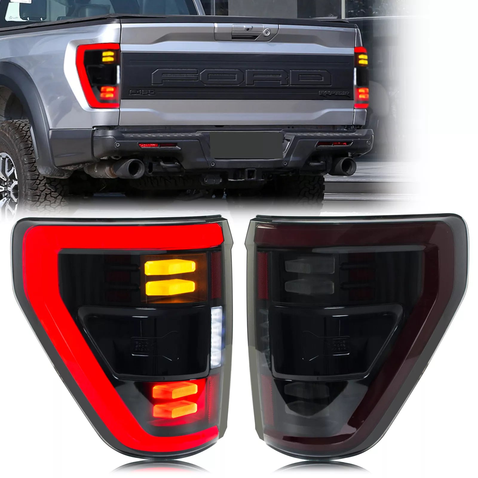 inginuity time LED Tail Lights for Ford F-150 Lariat Raptor Platinum P ...